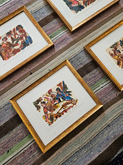 Colourful Lithographs - Set 1